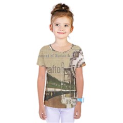 Train Vintage Tracks Travel Old Kids  One Piece Tee