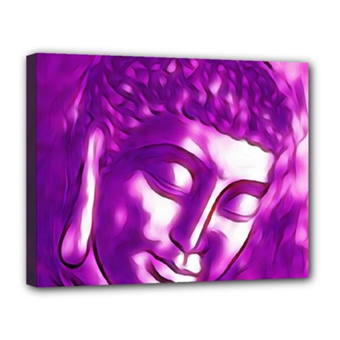 Purple Buddha Art Portrait Canvas 14  X 11  by yoursparklingshop