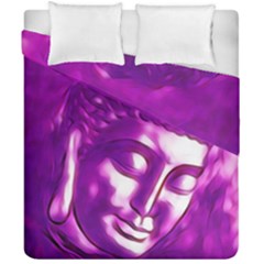 Purple Buddha Art Portrait Duvet Cover Double Side (california King Size) by yoursparklingshop