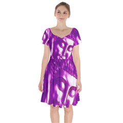 Purple Buddha Art Portrait Short Sleeve Bardot Dress by yoursparklingshop