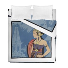 Java Indonesia Girl Headpiece Duvet Cover Double Side (full/ Double Size) by Nexatart