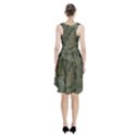 Vintage Background Green Leaves Racerback Midi Dress View2