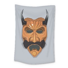 Mask India South Culture Small Tapestry by Nexatart