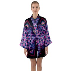 Mandala Circular Pattern Long Sleeve Kimono Robe by Nexatart