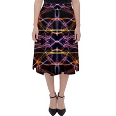 Wallpaper Abstract Art Light Folding Skater Skirt by Nexatart