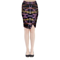 Wallpaper Abstract Art Light Midi Wrap Pencil Skirt by Nexatart