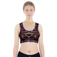 Wallpaper Abstract Art Light Sports Bra With Pocket by Nexatart