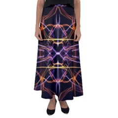 Wallpaper Abstract Art Light Flared Maxi Skirt by Nexatart