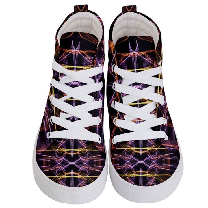 Wallpaper Abstract Art Light Kid s Hi-Top Skate Sneakers