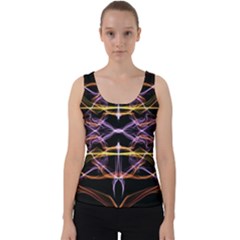 Wallpaper Abstract Art Light Velvet Tank Top