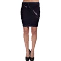 Black Marble Tiles Rock Stone Statues Bodycon Skirt View1