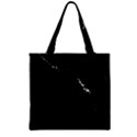 Black Marble Tiles Rock Stone Statues Zipper Grocery Tote Bag View2