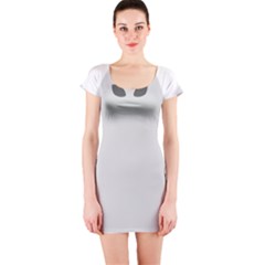 Ghost Halloween Spooky Horror Fear Short Sleeve Bodycon Dress by Nexatart