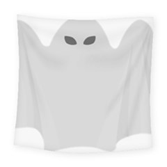 Ghost Halloween Spooky Horror Fear Square Tapestry (large)