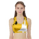 Castle Cat Evil Female Fictiona Sports Bra with Border View1