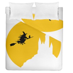 Castle Cat Evil Female Fictiona Duvet Cover Double Side (queen Size) by Nexatart