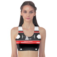 Compact Cassette Musicassette Mc Sports Bra by Nexatart