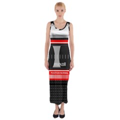 Compact Cassette Musicassette Mc Fitted Maxi Dress by Nexatart