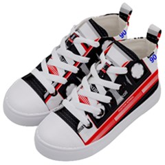 Compact Cassette Musicassette Mc Kid s Mid-top Canvas Sneakers