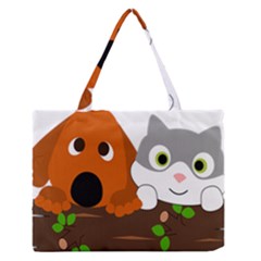 Baby Decoration Cat Dog Stuff Zipper Medium Tote Bag by Nexatart