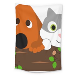 Baby Decoration Cat Dog Stuff Large Tapestry by Nexatart