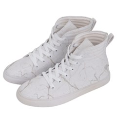 White Marble Tiles Rock Stone Statues Men s Hi-top Skate Sneakers by Nexatart