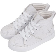 White Marble Tiles Rock Stone Statues Kid s Hi-top Skate Sneakers