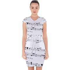 Abuse Background Monochrome My Bits Capsleeve Drawstring Dress  by Nexatart