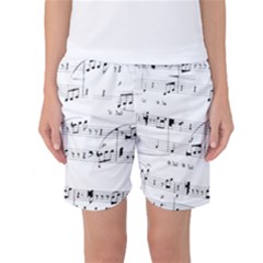 Abuse Background Monochrome My Bits Women s Basketball Shorts by Nexatart