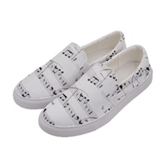 Abuse Background Monochrome My Bits Women s Canvas Slip Ons by Nexatart