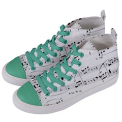 Abuse Background Monochrome My Bits Women s Mid-top Canvas Sneakers by Nexatart