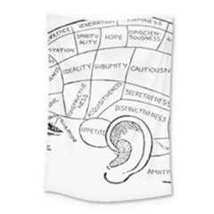 Brain Chart Diagram Face Fringe Small Tapestry by Nexatart