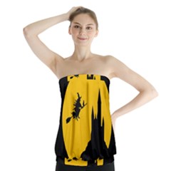 Castle Cat Evil Female Fictional Strapless Top by Nexatart