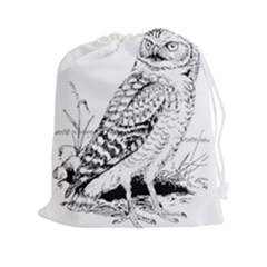 Animal Bird Forest Nature Owl Drawstring Pouches (xxl) by Nexatart