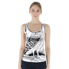 Animal Bird Forest Nature Owl Racer Back Sports Top by Nexatart