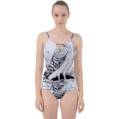 Animal Bird Forest Nature Owl Cut Out Top Tankini Set by Nexatart