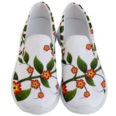 Flower Branch Nature Leaves Plant Men s Lightweight Slip Ons