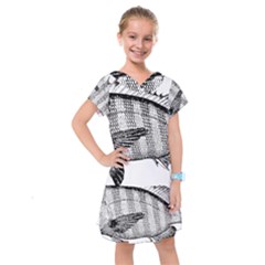 Animal Fish Ocean Sea Kids  Drop Waist Dress by Nexatart