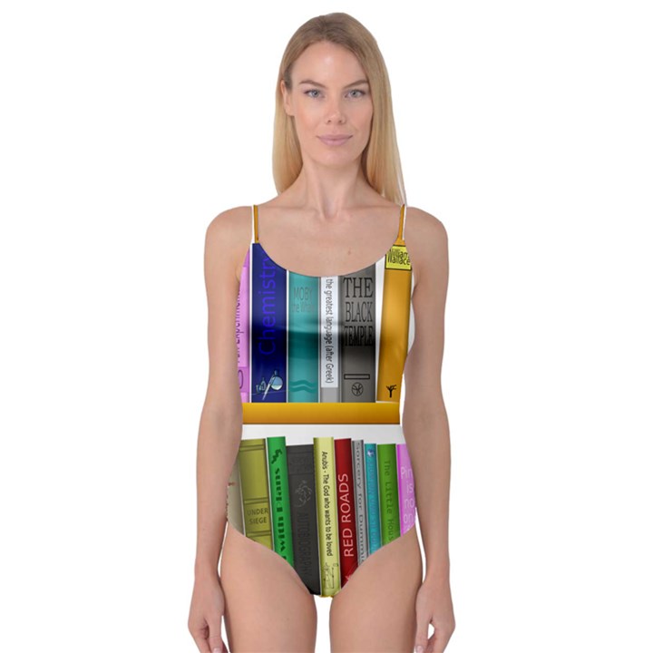 Shelf Books Library Reading Camisole Leotard 