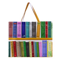 Shelf Books Library Reading Zipper Large Tote Bag by Nexatart