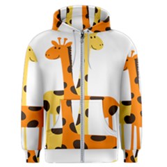 Giraffe Africa Safari Wildlife Men s Zipper Hoodie by Nexatart