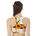 Giraffe Africa Safari Wildlife Sports Bra with Border View2