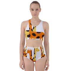 Giraffe Africa Safari Wildlife Racer Back Bikini Set by Nexatart