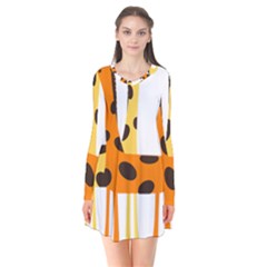 Giraffe Africa Safari Wildlife Flare Dress by Nexatart