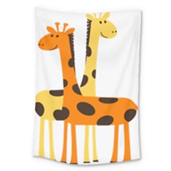 Giraffe Africa Safari Wildlife Large Tapestry by Nexatart