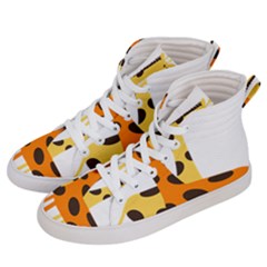 Giraffe Africa Safari Wildlife Men s Hi-top Skate Sneakers