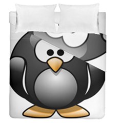 Penguin Birds Aquatic Flightless Duvet Cover Double Side (queen Size) by Nexatart