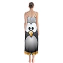 Penguin Birds Aquatic Flightless Button Up Chiffon Maxi Dress View2