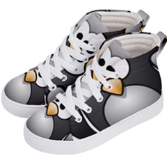 Penguin Birds Aquatic Flightless Kid s Hi-top Skate Sneakers