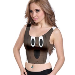 Dog Pup Animal Canine Brown Pet Crop Top by Nexatart